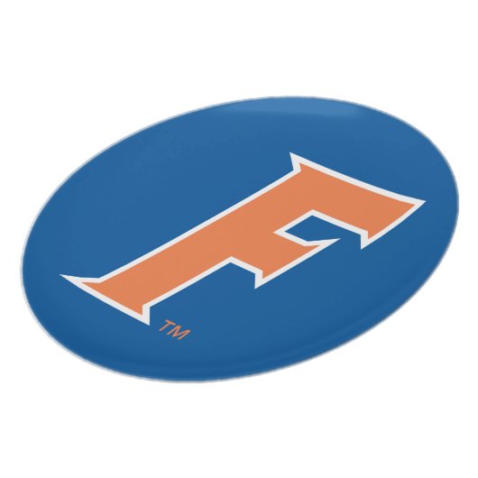 Orange & White Florida F Logo Plate (Left Side)