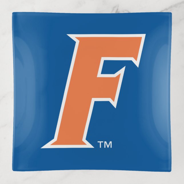 Orange & White Florida F Logo Trinket Tray (Front)