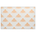 Orange White Geo Triangle Pattern Fabric