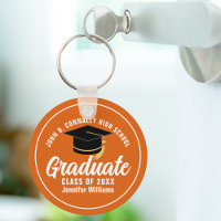 Orange White Graduate Custom 2026 Graduation