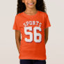 Orange & White Kids | Sports Jersey Design T-Shirt