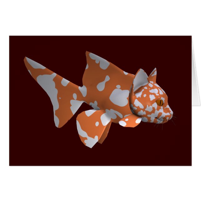 Orange-White Spotted Catfish Cards (Front Horizontal)