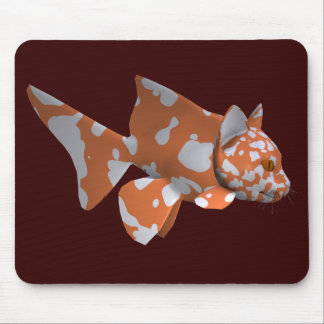 Orange-White Spotted Catfish Mouse Pad
