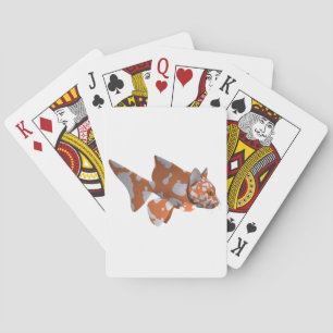 Orange-White Spotted Catfish Poker Cards
