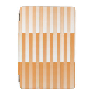 Orange White Striped Pattern iPad Mini Cover