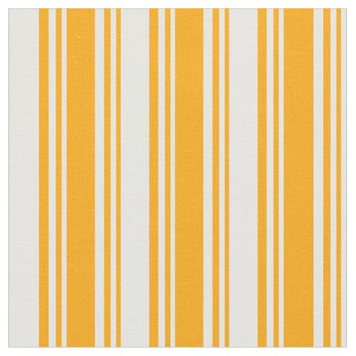 Orange & White Stripes Fabric