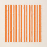Orange White Vertical Stripes Pattern Scarf<br><div class="desc">Orange And White Decorative Stylish Vertical Stripes Lines Pattern Design</div>