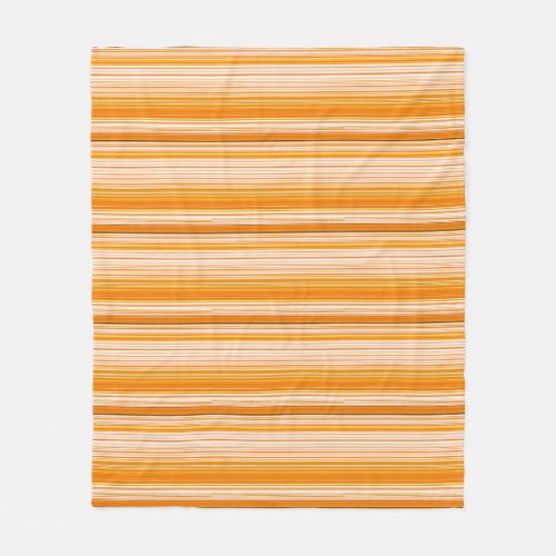 Orange White Yellow Pink Stripe Pattern Fleece Blanket