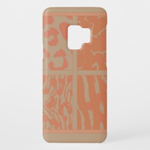 Orange Wild Animal Patterns Case_Mate Samsung Galaxy S9 Case