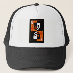 Orange Wildcard Poker Diamonds Trucker Hat