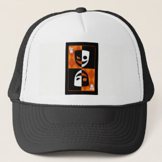 Orange Wildcard Poker Diamonds Trucker Hat