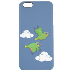 Orange-winged Parrots in Flight Uncommon iPhone 6 Plus Clearly™ Deflector Case