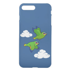 Orange-winged Parrots in Flight Uncommon iPhone 7 Plus Clearly™ Deflector Case