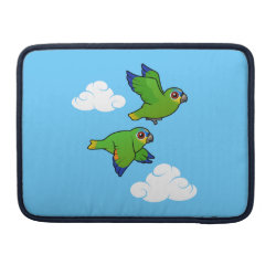 Orange-winged Parrots in Flight Macbook Pro 13