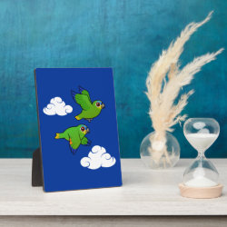Orange-winged Parrots in Flight Photo Plaque 5