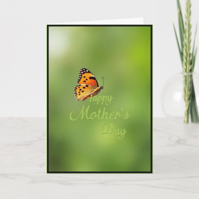 Orange Wings Mothers Day Card (Front)