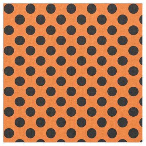 orange and black polka dot background