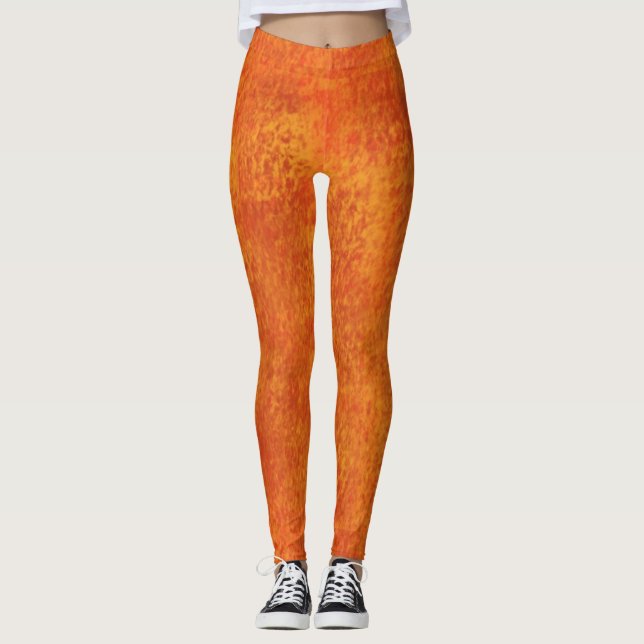 Orange Women's Leggings (Front)