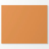 Solid color plain orange apricot wrapping paper sheets, Zazzle