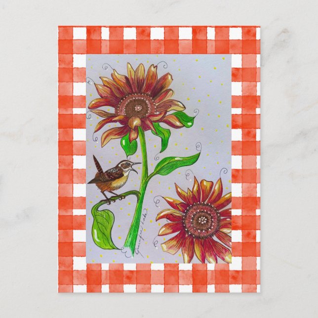 Orange Wren Postcard (Front)