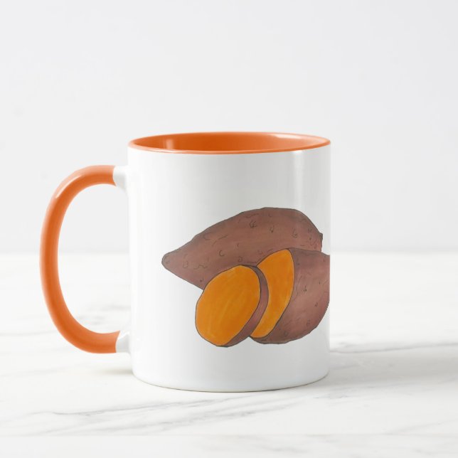 Orange Yam Baked Sweet Potato Cooking Foodie Chef Mug (Left)