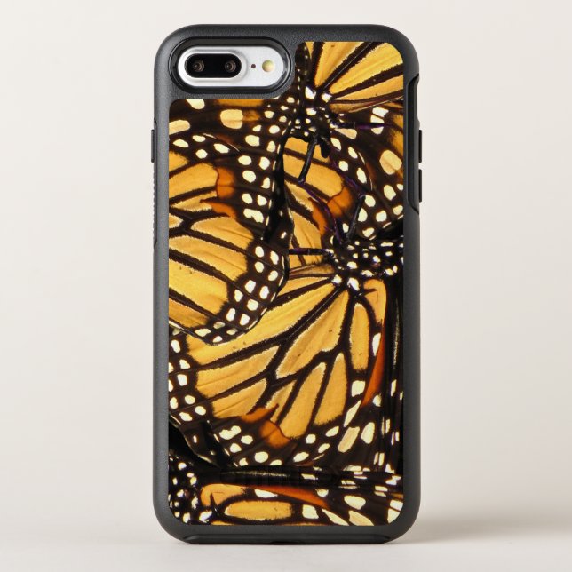 Orange Yellow Black Monarch Butterfly Abstract Otterbox iPhone Case (Back)