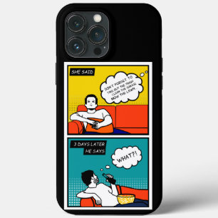 orange yellow blue Honey Do Rugged Geek Comics iPhone 13 Pro Max Case