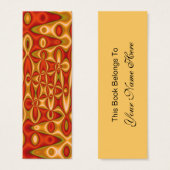 orange yellow bookmarks (Front & Back)