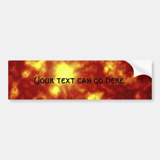 Orange & Yellow Bumper Sticker (Front)
