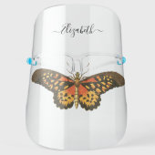Orange Yellow Butterfly Personalized Face Shield (Front)