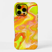 Orange Yellow Colorful Topography Abstract Marble