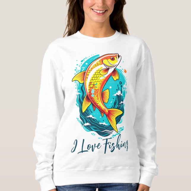 Orange Yellow Fish Sweatshirt (Front)