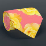 Orange Yellow Floral Rose Coral Salmon Pink Cool Neck Tie<br><div class="desc">Designed with cool orange yellow pink floral patterns that makes a great gift or party favor for birthdays,  weddings,  wedding anniversary or any events or celebrations!</div>
