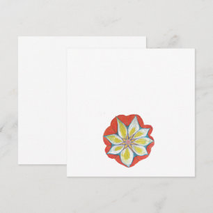 Orange Yellow Flower Mandala Standard Invitation