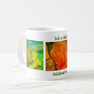 Orange Yellow Flower Photography Personalized Coffee Mug