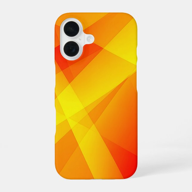 Orange Yellow Geometric Abstract iPhone Case (Back)