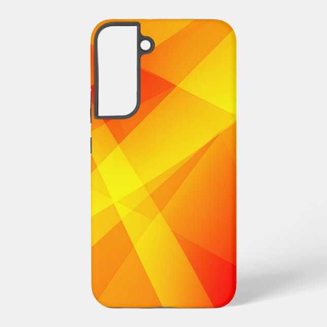 Orange Yellow Geometric Abstract Samsung Galaxy Case (Back)