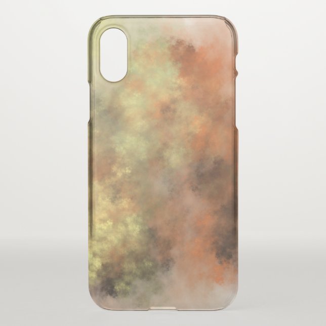 Orange, Yellow & Gray Mist-Like Pattern Phone Case (Back)