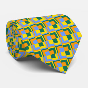 Orange Yellow Green Blue  Neck Tie