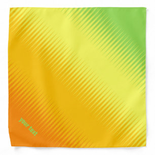 Orange Yellow Green - Personalizable Bandana