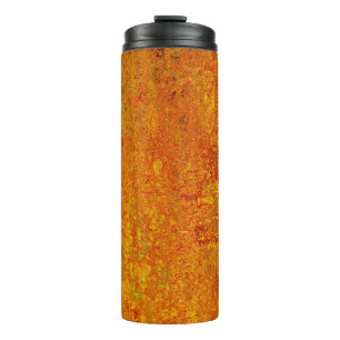 Orange yellow grunge backgroundabstract,art,backgr thermal tumbler