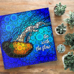 Orange Yellow Jellyfish in Ocean, Go with the Flow Jigsaw Puzzle<br><div class="desc">“Go with the flow.” Take a lesson from this playful orange yellow jellyfish floating along in the turquoise blue ocean and let life take its course whenever you use this stunningly chic, vibrantly-colored photo jigsaw puzzle. Makes a great gift for someone special! Comes in a special gift box. You can...</div>