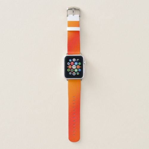 Orange Yellow Ombre Gradient Blur Abstract Design Apple Watch Band