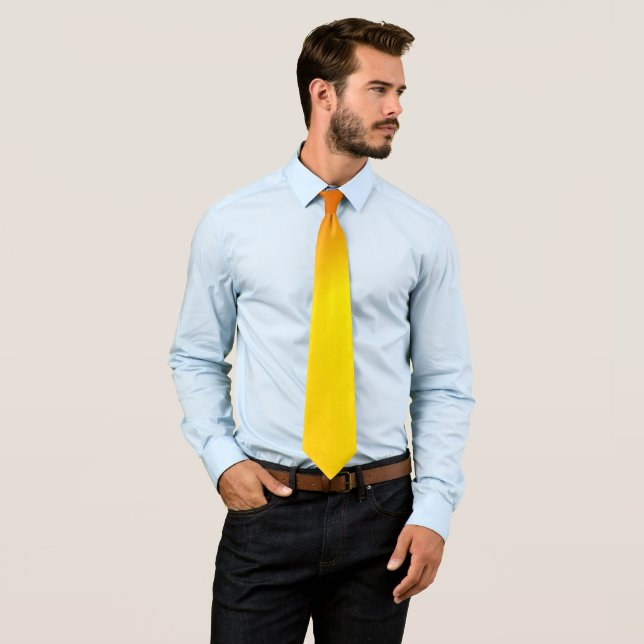Orange Yellow Ombre Neck Tie (In Situ)
