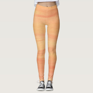 Orange Yellow Peach Blends Blended Leggings