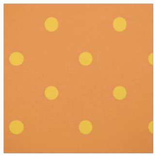Orange & Yellow Polka Dots Fabric