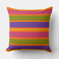 Orange, Yellow, Red, Green and Purple stripes
