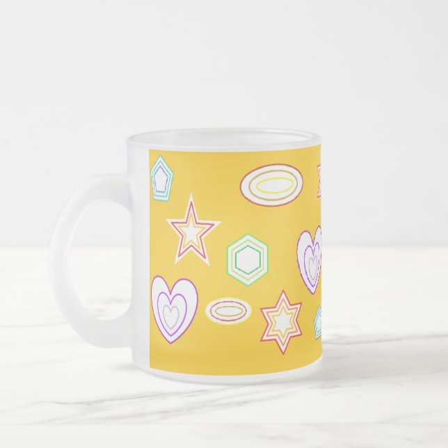 Orange-Yellow Shapes mug (Left)