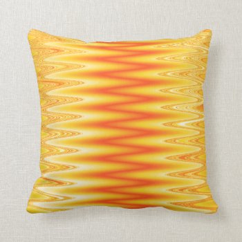 Orange Yellow Splash Throw Pillow by 16creative at Zazzle