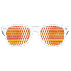 Orange Yellow Stripes Seamless Pattern Retro Sunglasses